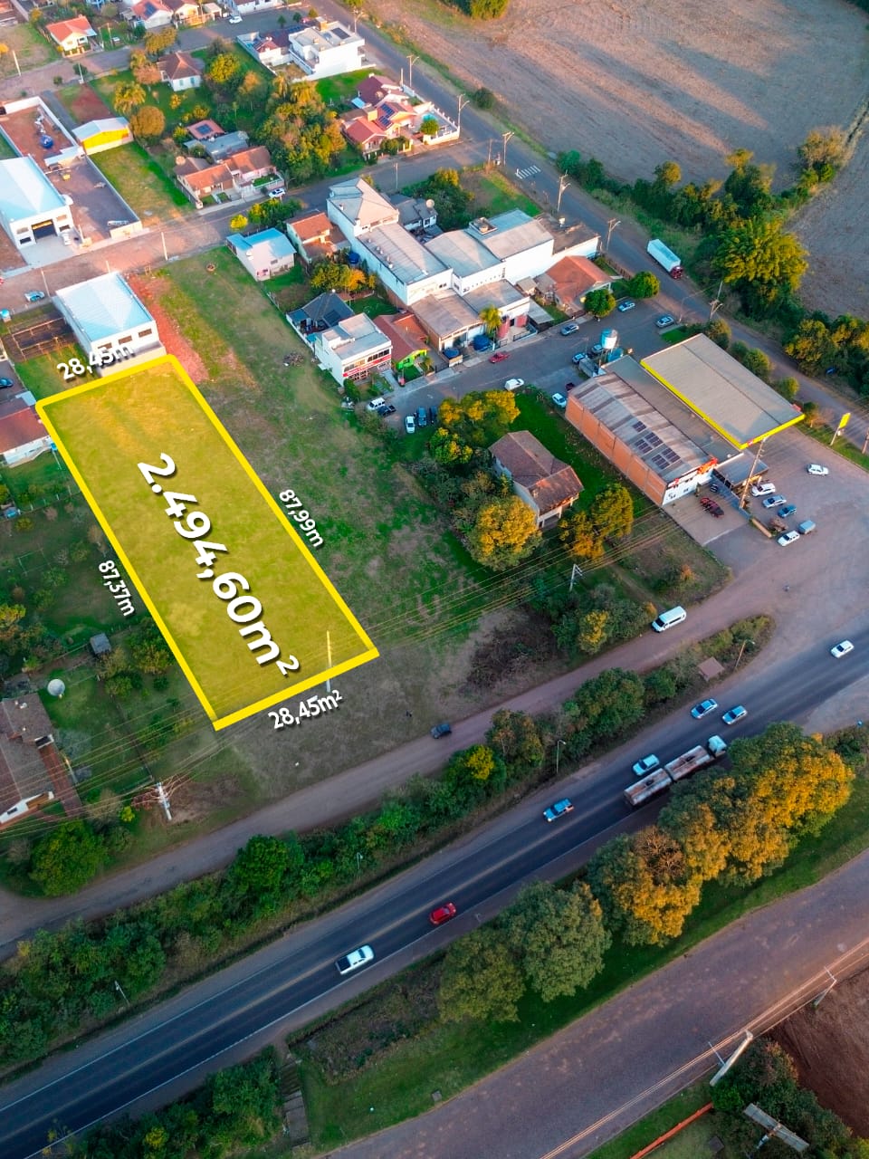 Terreno Área comercial às margens da ERS-130 no bairro São José, Arroio do Meio/RS